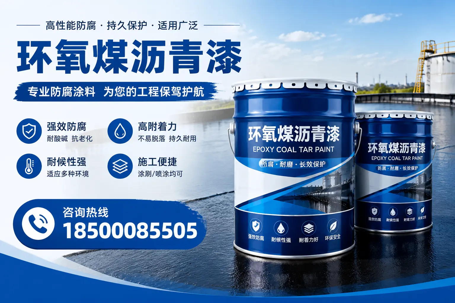 环氧煤沥青漆与其他漆类的比较，海港用户的选择依据